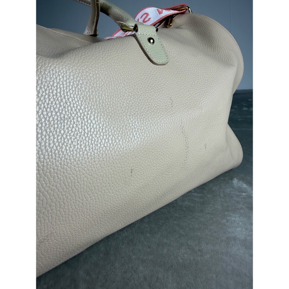 Michael Kors Pink Faux Leather Weekender Duffle Bag Travel Carry On - Picture 13 of 13